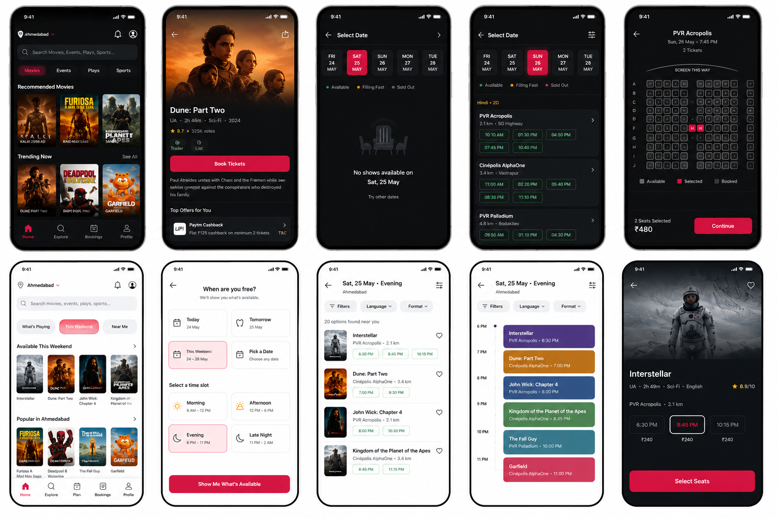 BookMyShow Date First Discovery Flow